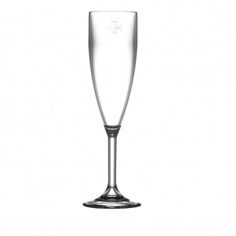 BBP Polycarbonate Champagne Flutes 200ml CE Marked at 175ml (Pack of 12) - Click to Enlarge