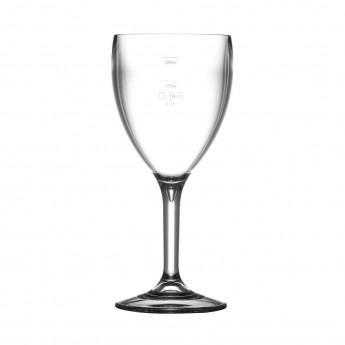 BBP Polycarbonate Wine Glasses 310ml CE Marked at 175ml and 250ml (Pack of 12) - Click to Enlarge