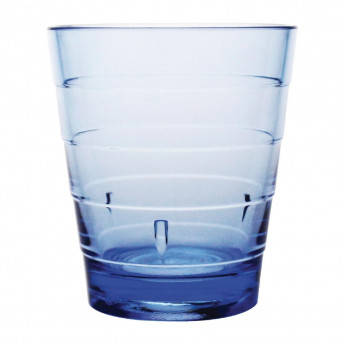 Olympia Kristallon Polycarbonate Ringed Tumbler Blue 285ml (Pack of 6) - Click to Enlarge