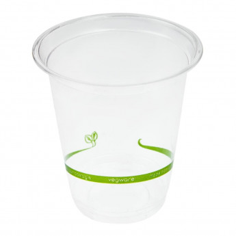 Vegware Compostable PLA Slim Cold Cups 200ml / 7oz (Pack of 1000) - Click to Enlarge