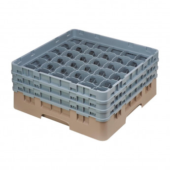 Cambro Camrack Beige 36 Compartments Max Glass Height 174mm - Click to Enlarge