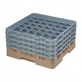 Cambro Camrack Beige 36 Compartments Max Glass Height 215mm - Click to Enlarge