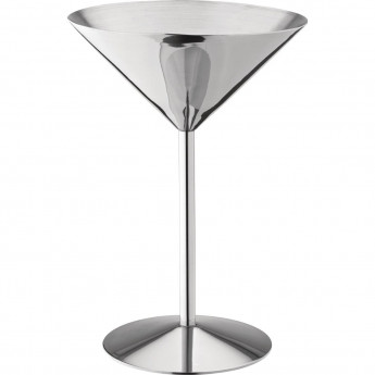Utopia Stainless Steel Martini Glass 240ml (Pack of 6) - Click to Enlarge