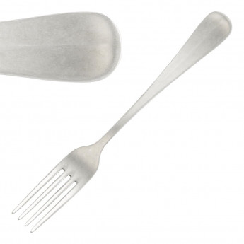 Pintinox Baguette Stonewashed Dessert Fork (Pack of 12) - Click to Enlarge