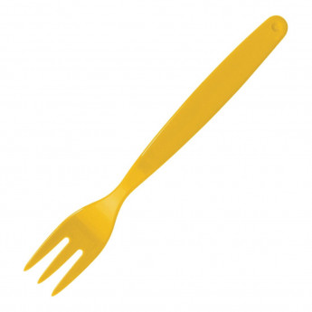 Olympia Kristallon Polycarbonate Fork Yellow (Pack of 12) - Click to Enlarge