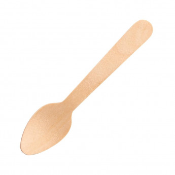 Fiesta Compostable Wooden Teaspoons (Pack of 100) - Click to Enlarge