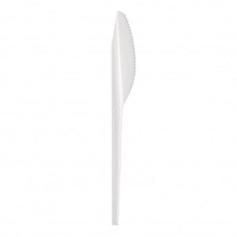 Fiesta Recyclable Plastic Knives White (Pack of 100) - Click to Enlarge