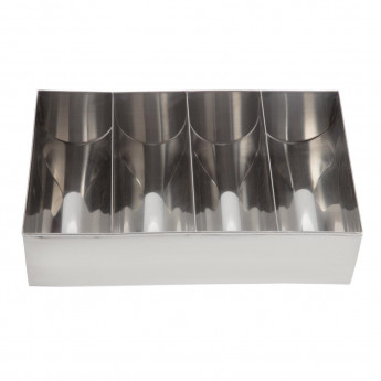 Olympia Cutlery Holder Stainless Steel - Click to Enlarge
