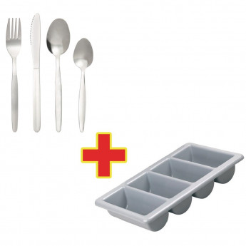 Special Offer - 240 Kelso Cutlery with Tray Combo Deal (Pack of 240) - Click to Enlarge