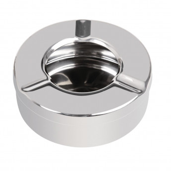 Olympia Stainless Steel Windproof Ashtray 90mm (Pack of 6) - Click to Enlarge