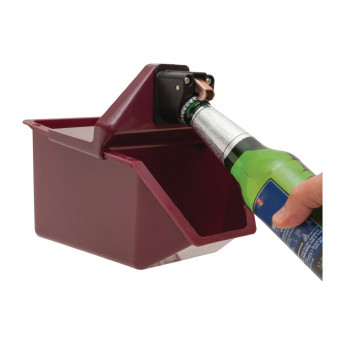 Beaumont Under Counter Bottle Opener with Catcher - Click to Enlarge