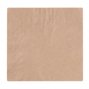 Vegware Recycled Cocktail Napkin Kraft 24x24cm 2ply 1/4 Fold (Pack of 4000) - Click to Enlarge