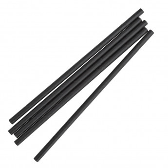 Fiesta Compostable Individually Wrapped Paper Straws Black (Pack of 250) - Click to Enlarge