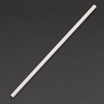 Fiesta Compostable Paper Straws White (Pack of 250) - Click to Enlarge