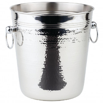 APS Hammered Stainless Steel Wine And Champagne Bucket - Click to Enlarge