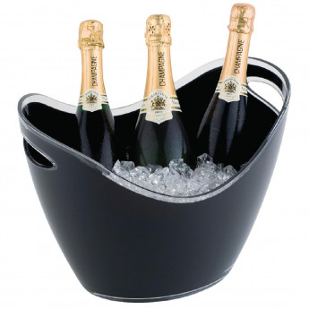 APS Black Acrylic Wine And Champagne Bucket Large - Click to Enlarge