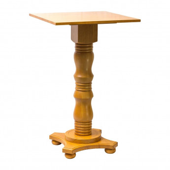 Islington Poseur Square Table Soft Oak 700x700mm - Click to Enlarge