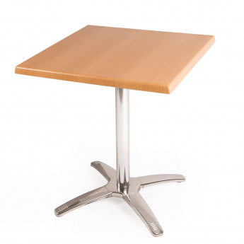 Bolero Square Beech Tabletop and Base - Click to Enlarge