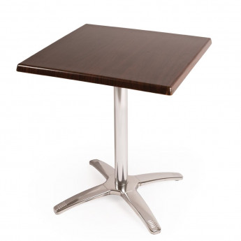 Special Offer Bolero Square Dark Brown Table Top and Base Combo - Click to Enlarge