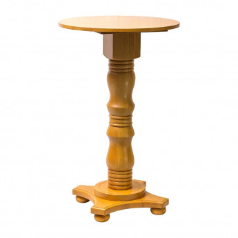 Islington Poseur Round Table Soft Oak 700mm - Click to Enlarge