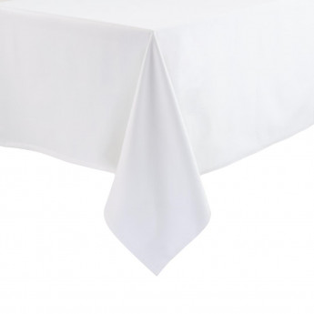 Opulence Tablecloth White Polycotton 1780 x 3650mm - Click to Enlarge