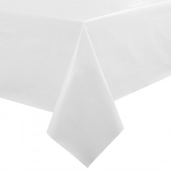 White PVC Table Cloth 54in - Click to Enlarge