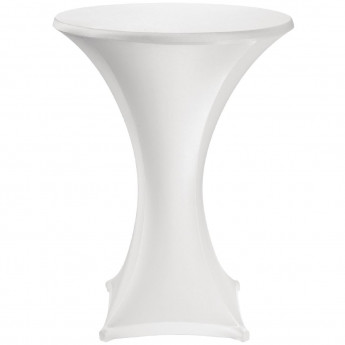 Jersey Stretch Table Cover - White - Click to Enlarge