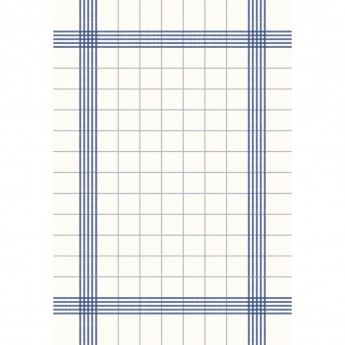 Dunisoft Towel Napkin Blue Check 38x54cm (Pack of 250) - Click to Enlarge