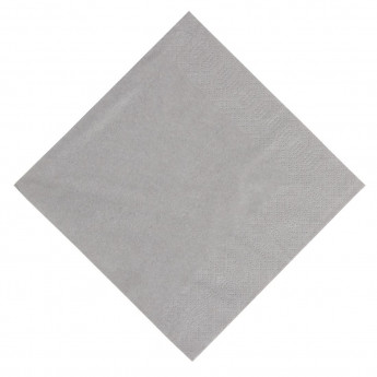 Duni Lunch Napkin Grey 33x33cm 3ply 1/4 Fold (Pack of 1000) - Click to Enlarge