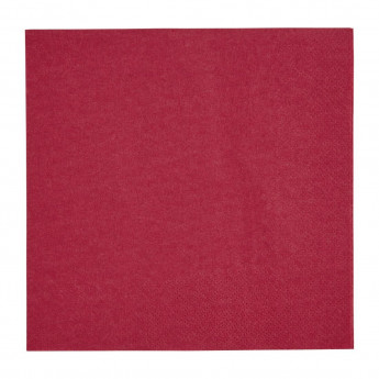 Fiesta Recyclable Lunch Napkin Bordeaux 33x33cm 2ply 1/4 Fold (Pack of 2000) - Click to Enlarge