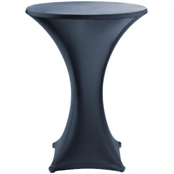 Jersey Stretch Table Cover - Black - Click to Enlarge