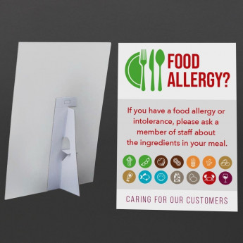 Customer Allergen Symbols & Ingredients Awareness Pub & Cafe Notice (2 x Display Options) - Click to Enlarge