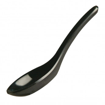 APS Hong Kong Oriental Melamine Spoon Black - Click to Enlarge