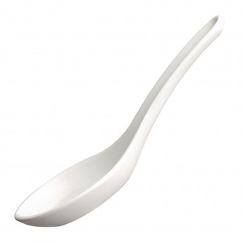 APS Hong Kong Oriental Melamine Spoon White - Click to Enlarge
