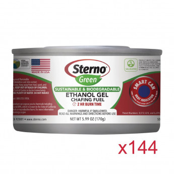 Sterno Green Ethanol Gel Chafing Fuel 2 Hour (Pack of 144) - Click to Enlarge