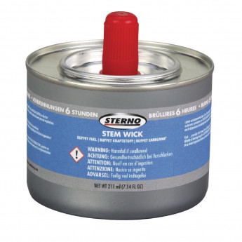 Sterno Stem Wick Liquid Chafing Fuel With Wick 6 Hour (Pack of 12) - Click to Enlarge