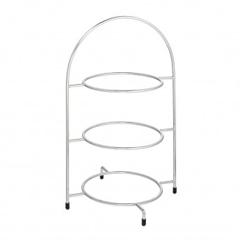 Utopia Chrome Three Tier Cake Stand 240mm - Click to Enlarge