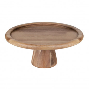 Olympia Acacia Cake Stand 305(Ø) x 127(H)mm - Click to Enlarge