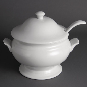 Olympia Soup Tureen and Ladle 2.5Ltr 88oz - Click to Enlarge