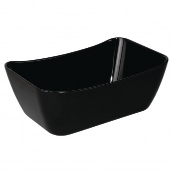 Olympia Kristallon Curve Crock 1/4GN Black - Click to Enlarge