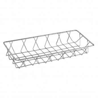 Olympia St/St Wire Display Basket 350 x 150 x 50mm - Click to Enlarge