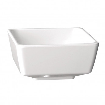 APS Float White Square Bowl 10in - Click to Enlarge