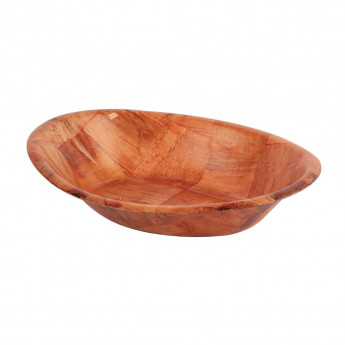 Oval Wooden Bowl Large - Click to Enlarge