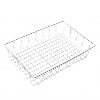 Olympia St/St Wire Display Basket 450 x 300 x 100mm - Click to Enlarge