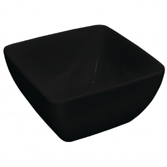Olympia Kristallon Curved Black Melamine Bowl 11in - Click to Enlarge
