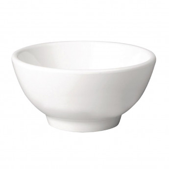 APS Pure Melamine White Round Bowl 130mm - Click to Enlarge