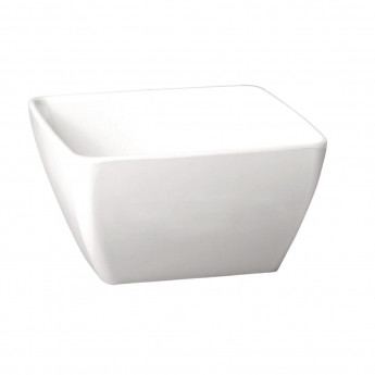 APS Pure Melamine White Square Bowl 125mm - Click to Enlarge