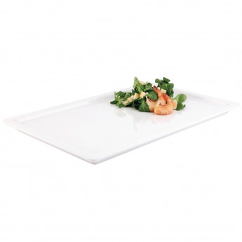 APS Apart Melamine Rectangular Gastronorm Buffet Tray White - Click to Enlarge