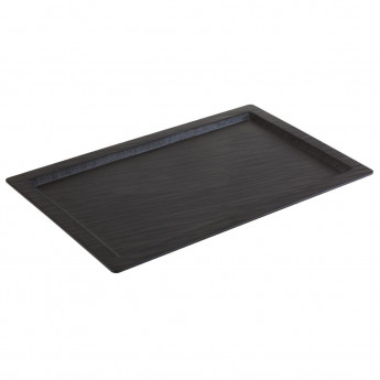 APS Slate Effect Melamine Tray with Rim GN 1/1 - Click to Enlarge