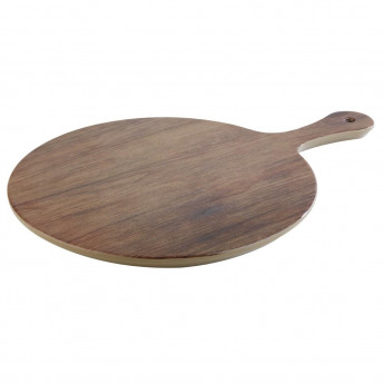 APS Oak Effect Round Handled Pizza Paddle Board 300mm - Click to Enlarge
